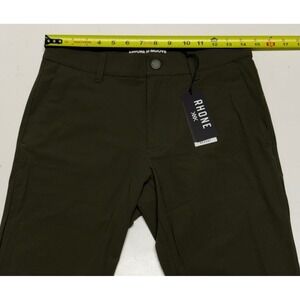 Rhone Resort Pant Slim Survivor Green Mens 28x33 Italian Stretch UPF 50+ New